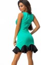 Rochie Scurta Verde Turcoaz 17299